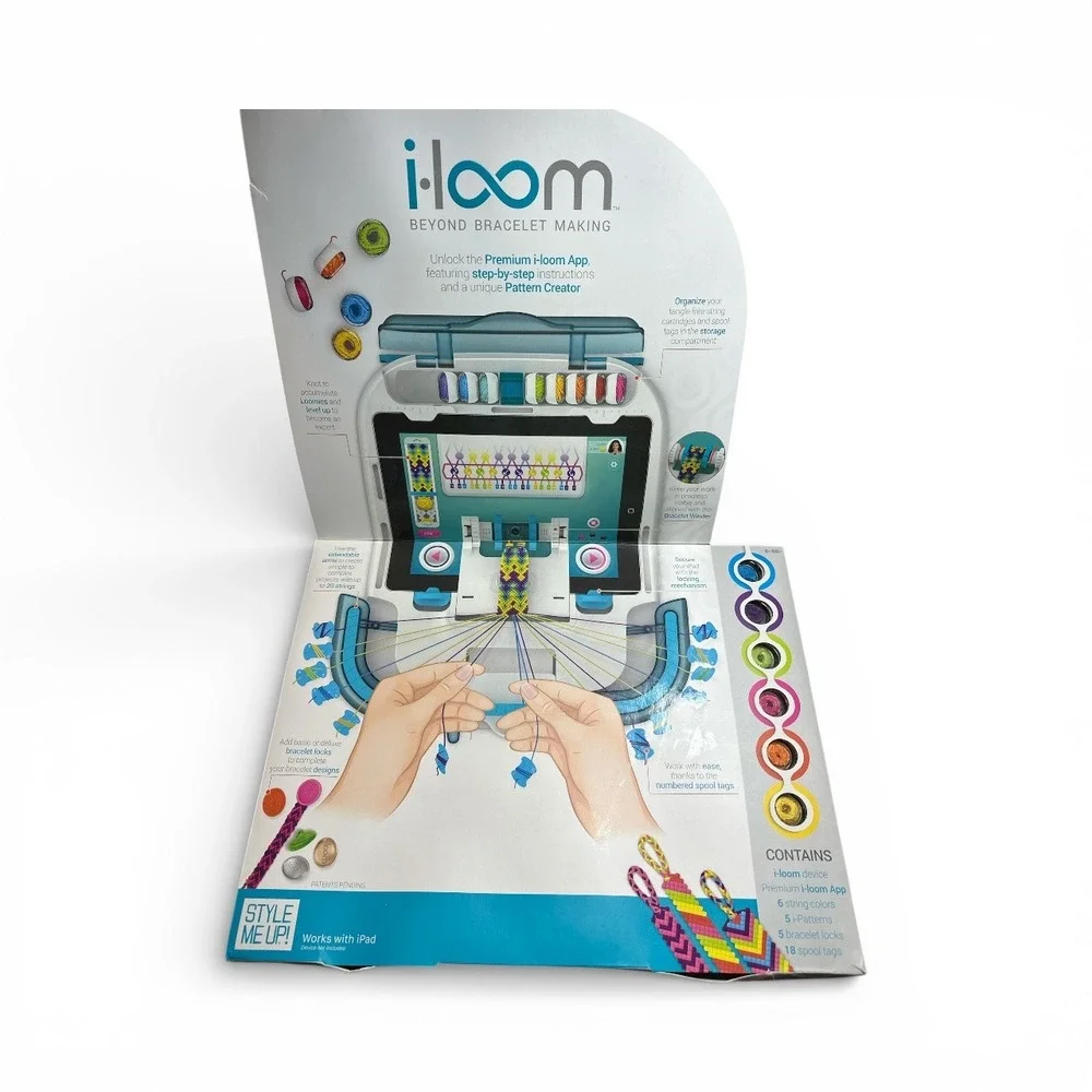 i-loom Style Me Up Friendship Bracelet Making Starter Kit Crafts IPad NEW Sealed